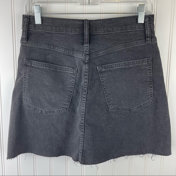 Madewell Rigid Denim A-Line Skirt Black M2228 Size 26 - Picture 5 of 9